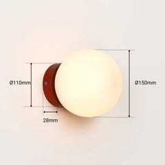 Aplique de pared bola cristal "Rober"