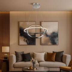 Lámpara colgante LED "SIRKLER" 28W efecto cuarzo