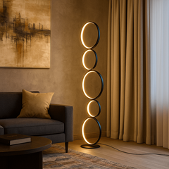 Lámpara de pie LED de aluminio "NATALIE" - 30W - Luz cálida