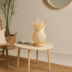 Lámpara de mesa de mimbre "VIMET"