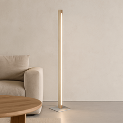 Lámpara de pie madera "Floak" 24W - Dimable - Blanco cálido