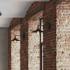 Aplique de pared retro "CLOCK WORK" - E27