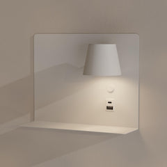 Aplique de pared para lectura con puerto USB y USBC "BASKOP" - 6W - Izquierda y Derecha