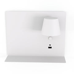 Aplique de pared para lectura con puerto USB y USBC "BASKOP" - 6W - Izquierda y Derecha