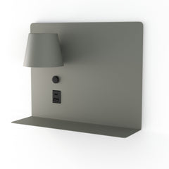 Aplique de pared para lectura con puerto USB y USBC "BASKOP" - 6W - Izquierda y Derecha