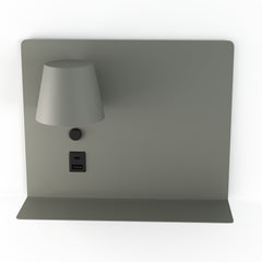 Aplique de pared para lectura con puerto USB y USBC "BASKOP" - 6W - Izquierda y Derecha