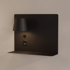 Aplique de pared para lectura con puerto USB y USBC "BASKOP" - 6W - Izquierda y Derecha