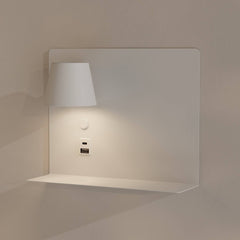 Aplique de pared para lectura con puerto USB y USBC "BASKOP" - 6W - Izquierda y Derecha