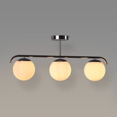 Lámpara de techo triple bolas cristal "TALÍ" - 3xE27
