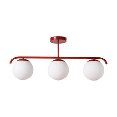 Lámpara de techo triple bolas cristal "TALÍ" - 3xE27
