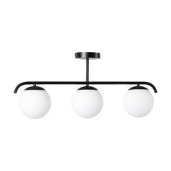 Lámpara de techo triple bolas cristal "TALÍ" - 3xE27