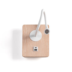 Aplique de pared flexible para lectura "LONDON" - Chip CREE - 3W - USB+USBC