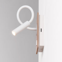 Aplique de pared flexible para lectura "LONDON" - Chip CREE - 3W - USB+USBC