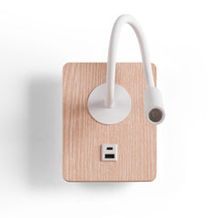 Aplique de pared flexible para lectura "LONDON" - Chip CREE - 3W - USB+USBC