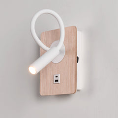 Aplique de pared flexible para lectura "LONDON" - Chip CREE - 3W - USB+USBC