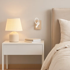Aplique de pared flexible para lectura "LONDON" - Chip CREE - 3W - USB+USBC