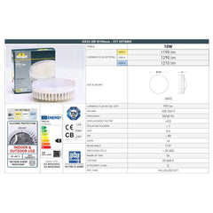 Aplique de pared FUMAGALLI "ELISA WALL" - GX53 - 10W - CCT