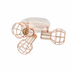 Lámpara de techo orientable jaula "AZOR-3" E14