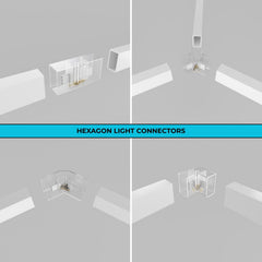 Luminaria lineal para hexágono - RGB IC - 120 cm