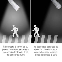 Tubo LED T8 120cm 18W con sensor microondas 6000K
