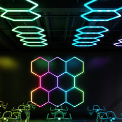 Luminaria lineal para hexágono - RGB IC - 120 cm