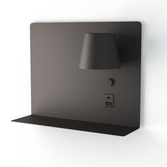 Aplique de pared para lectura "BASKOP" - 6W - CCT - Puerto USB + USB-C