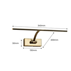 Aplique de pared para iluminación de cuadros LED 6W ajustable