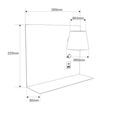 Aplique de pared para lectura con puerto USB y USBC "BASKOP" - 6W - Izquierda y Derecha