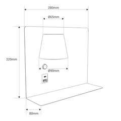 Aplique de pared para lectura con puerto USB y USBC "BASKOP" - 6W - Izquierda y Derecha