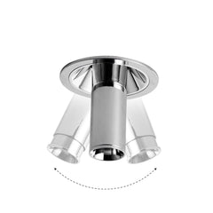 Foco LED empotrable orientable "ALAI" - Zoom - 100mm - 2800K - LED COB - chip Cree - 7W