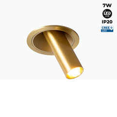Foco LED empotrable orientable "ALAI" - Zoom - 100mm - 2800K - LED COB - chip Cree - 7W