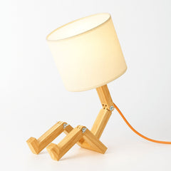 Lámpara de mesa de madera articulada "YOKI"