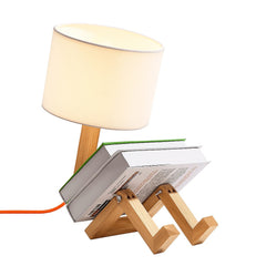 Lámpara de mesa de madera articulada "YOKI"