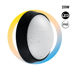 Plafón LED exterior redondo - 20W - CCT - 1800lm - IP65