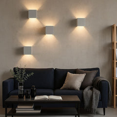 Pack de 4 Apliques de pared "KURTIN" 6W luz up and down regulable