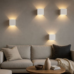Pack de 4 Apliques de pared "KURTIN" 6W luz up and down regulable