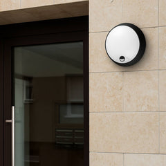 Plafón LED exterior redondo con sensor PIR - 20W - CCT - IP65