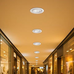 Downlight LED COB CCT 42W - CRI90 - Chip Bridgelux - Driver Lifud - IP20 - Corte Ø 215mm