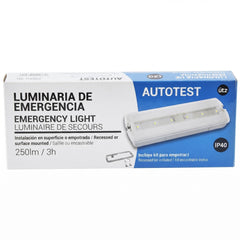 Luz de emergencia AUTOTEST 3W - 250lm - 3 h de autonomía
