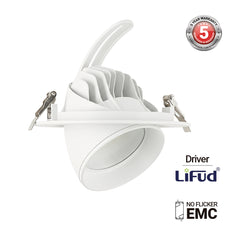 Downlight LED circular orientable CCT 38W - 120° Driver LIFUD