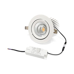 Downlight LED basculante empotrable - Chip especial para comercios - 40W