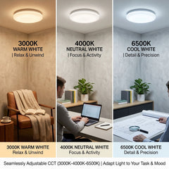Plafón LED de techo - CCT - 23W - CRI80 - IP20