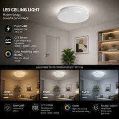Plafón LED de techo - CCT - 23W - CRI80 - IP20