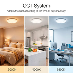 Plafón LED de techo con mando a distancia - CCT - 23W - CRI80 - IP20
