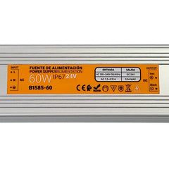Fuente de alimentación estanca compacta 24V 60W IP67