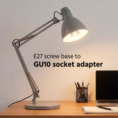 Adaptador conversor de rosca E27 a casquillo GU10