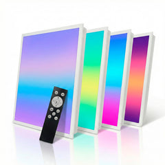 Plafón de techo LED Backlight - 60x60cm - 36W - CCT + RGB IC - Con mando a distancia
