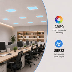 Panel Blue Skylight efecto cielo "SKYWIN SR" - Slim - Daylight - 45W - 60x30cm
