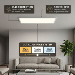 Panel LED Slim - 98x20 cm - CCT - 32W - IP40