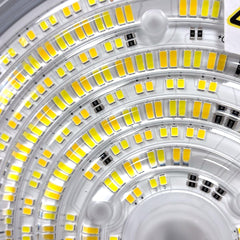 Campana LED UFO industrial - CCT - 150W - 170lm/W - Driver LIFUD - Ángulo seleccionable 110º/90º/70º - IP65